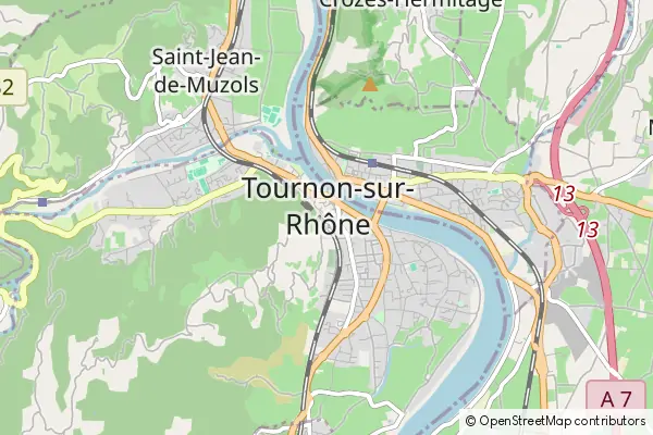 Karte Tournon-sur-Rhône