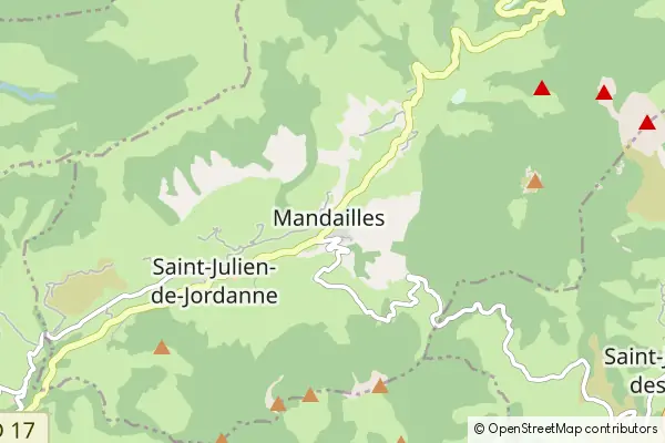 Karte Mandailles-Saint-Julien