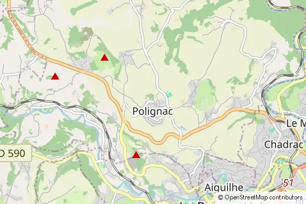 Karte Polignac