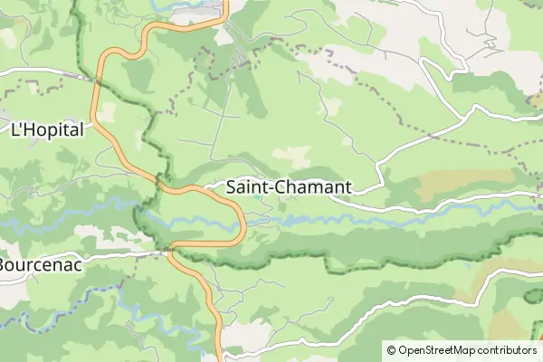 Karte Saint-Chamant