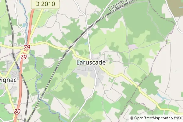 Karte Laruscade