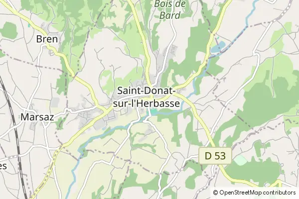 Karte Saint-Donat-sur-l'Herbasse