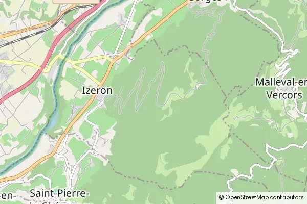 Karte Izeron