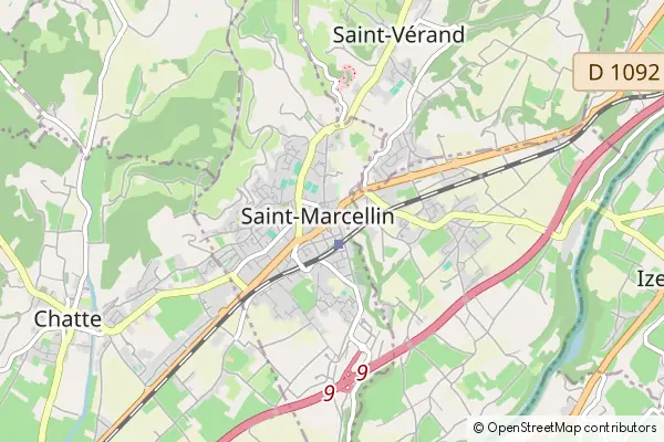 Karte Saint-Marcellin