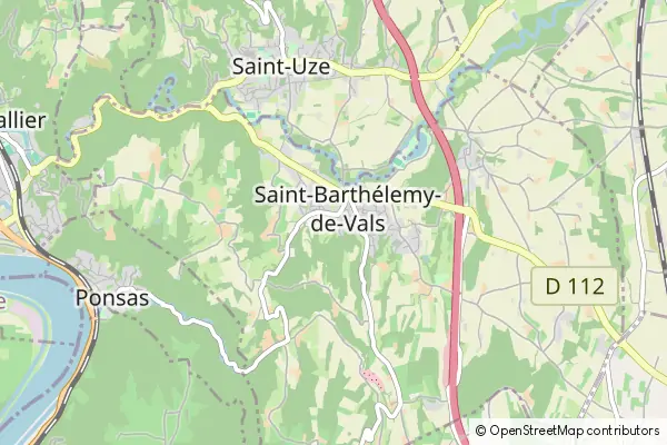 Karte Saint-Barthélemy-de-Vals