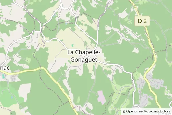 Karte La Chapelle-Gonaguet