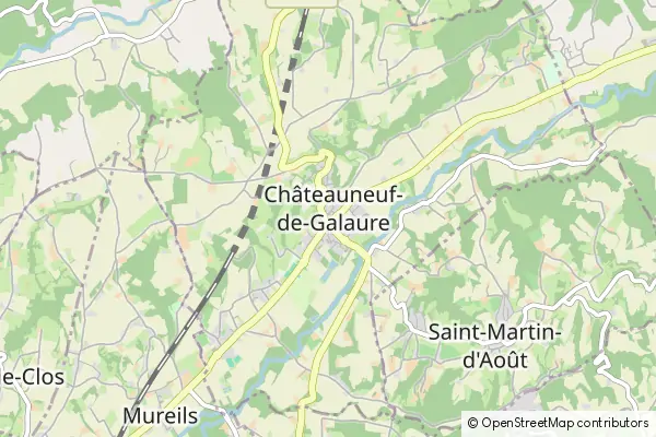 Karte Châteauneuf-de-Galaure