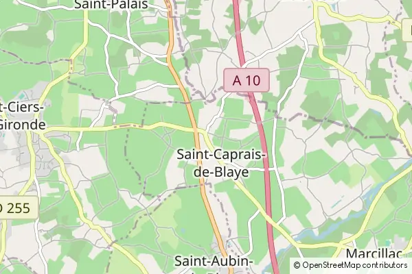 Karte Saint-Caprais de Blaye