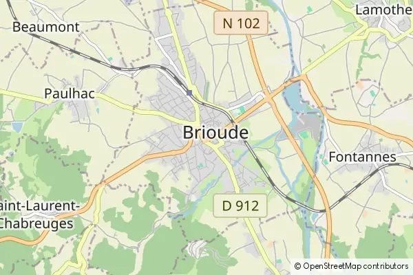 Karte Brioude