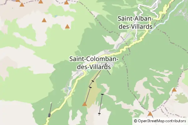 Karte Saint-Colomban-des-Villards