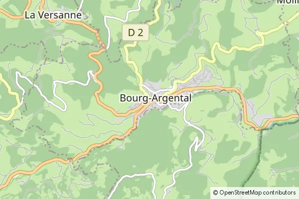 Karte Bourg-Argental