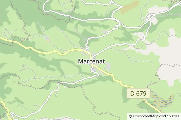 Karte Marcenat