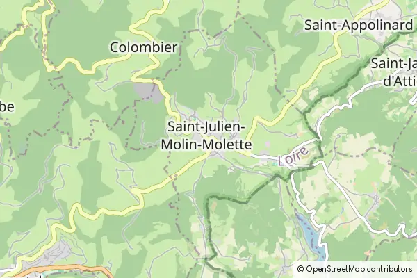 Karte Saint-Julien-Molin-Molette