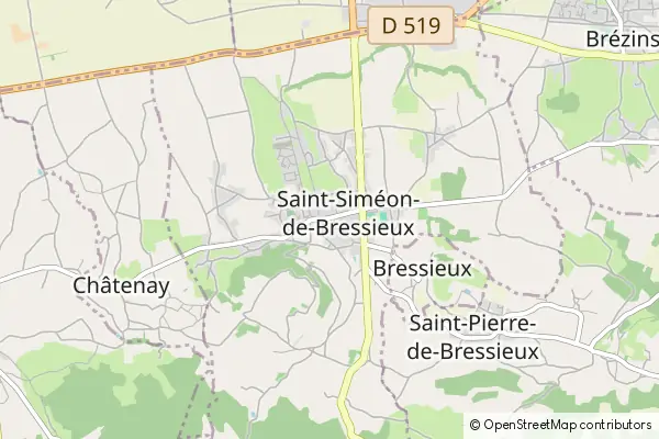 Karte: Saint-Siméon-de-Bressieux • © OpenStreetMap contributors Karte Saint-Siméon-de-Bressieux