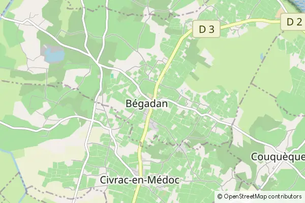 Karte Bégadan