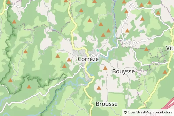 Karte Corrèze