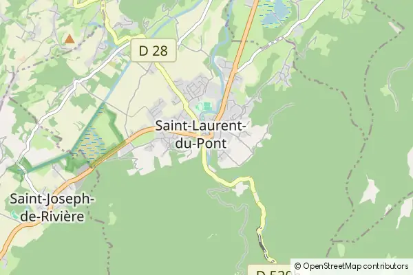 Karte Saint-Laurent-du-Pont