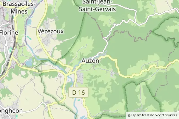 Karte Auzon