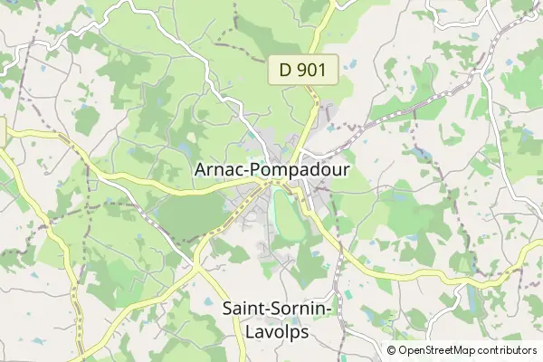 Karte Arnac-Pompadour