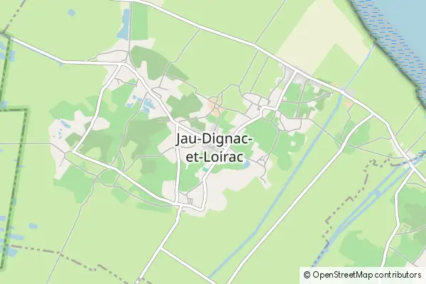 Karte Jau-Dignac-et-Loirac