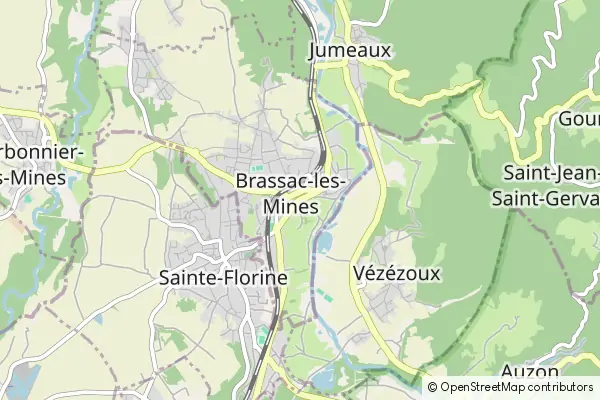 Karte Brassac-les-Mines