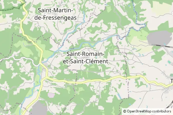 Karte Saint-Romain-et-Saint-Clément