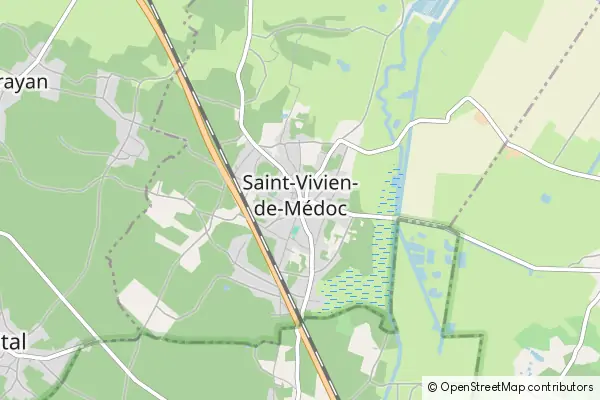 Karte Saint-Vivien-de-Médoc