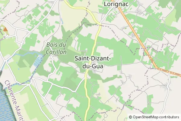 Karte Saint-Dizant-du-Gua