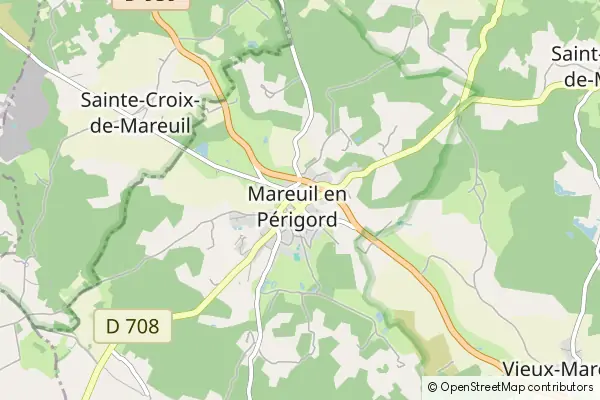 Karte Mareuil en Périgord