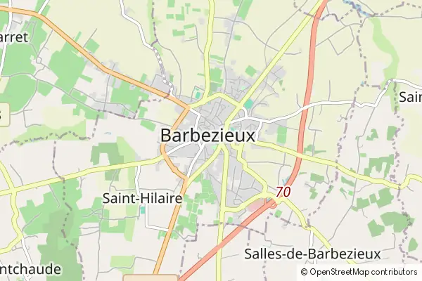 Karte Barbezieux-Saint-Hilaire