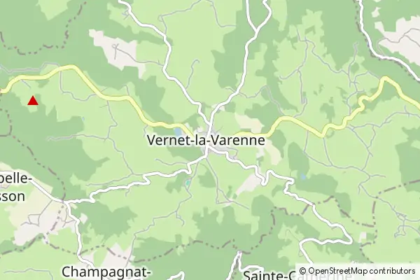 Karte Vernet-la-Varenne