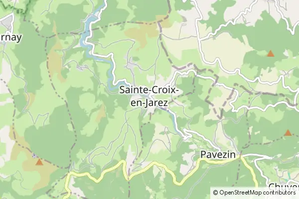 Karte Sainte-Croix-en-Jarez