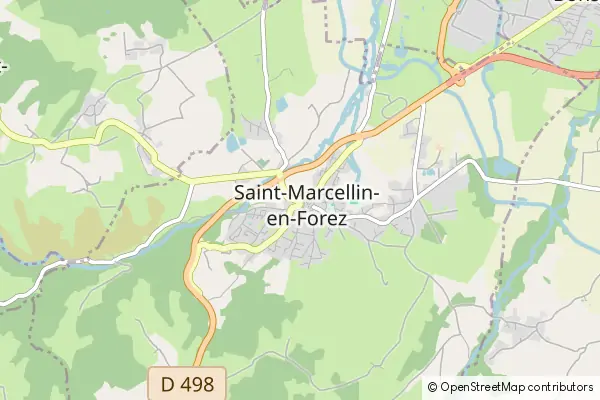 Karte Saint-Marcellin-en-Forez