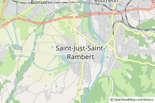 Karte Saint-Just-Saint-Rambert