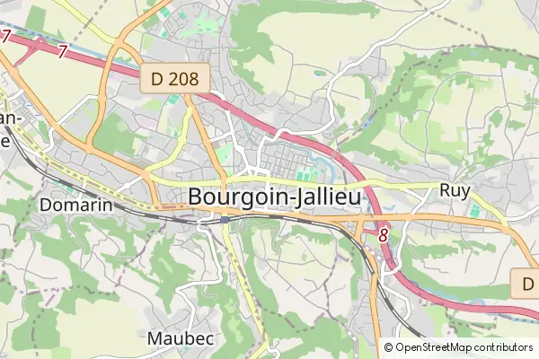 Karte Bourgoin Jallieu