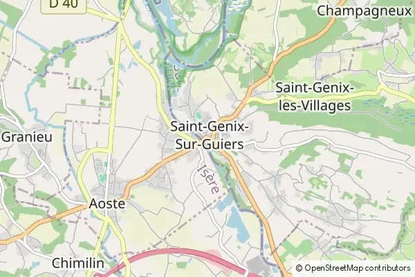 Karte Saint-Genix-sur-Guiers