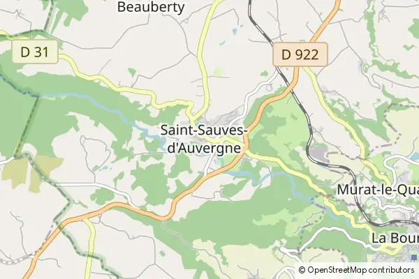 Karte Saint-Sauves-d'Auvergne