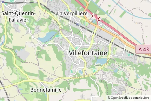 Karte Villefontaine