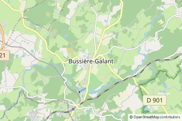 Karte Bussière-Galant