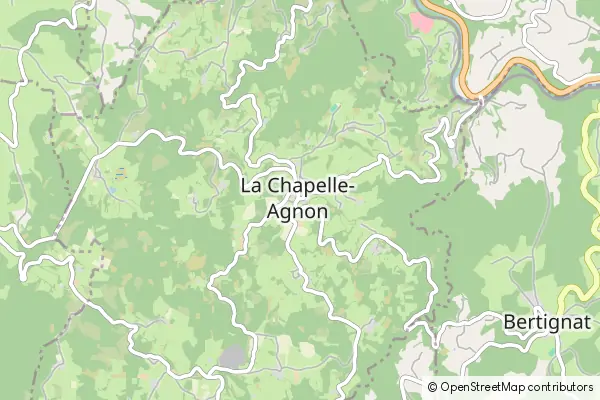 Karte La Chapelle-Agnon