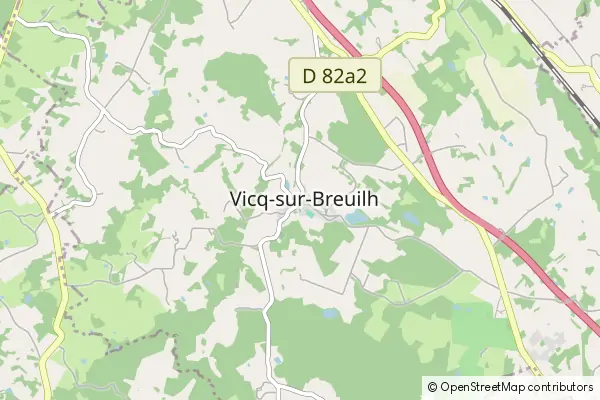 Karte Vicq-sur-Breuilh