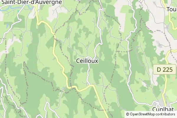 Karte Ceilloux