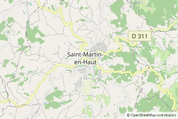 Karte Saint-Martin-en-Haut