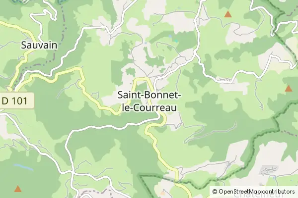 Karte Saint-Bonnet-le-Courreau