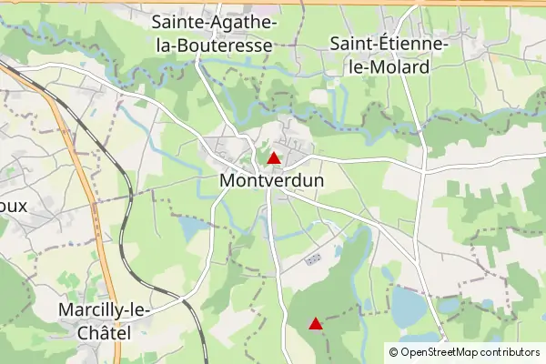 Karte Montverdun