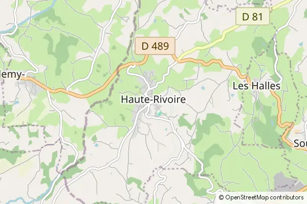 Karte Haute-Rivoire