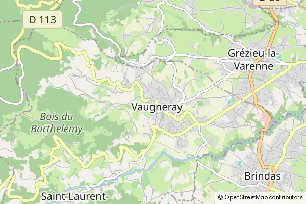 Karte Vaugneray