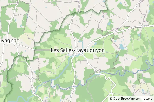 Karte Les Salles Lavauguyon