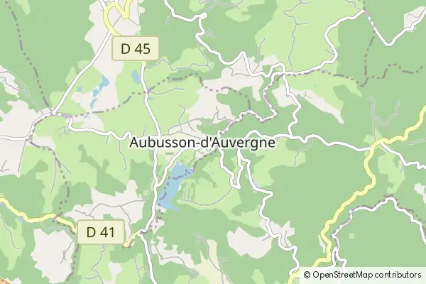 Karte Aubusson-d'Auvergne