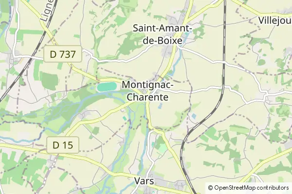 Karte Montignac Charente